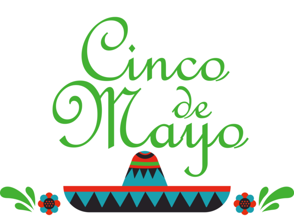 Transparent Cinco de mayo Logo Leaf Green for Fifth of May for Cinco De Mayo