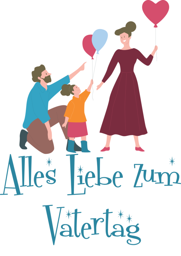 Transparent Father's Day Public Relations Meter Dress for Alles Liebe zum Vatertag for Fathers Day