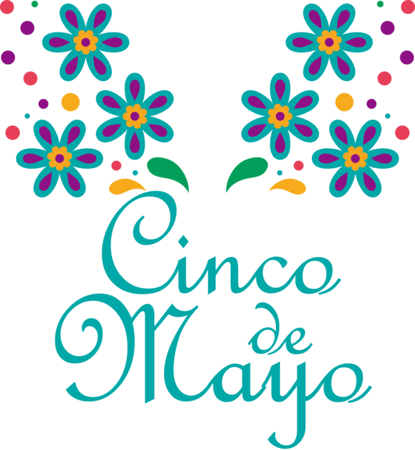 Transparent Cinco de mayo Visual arts Design Floral design for Fifth of May for Cinco De Mayo