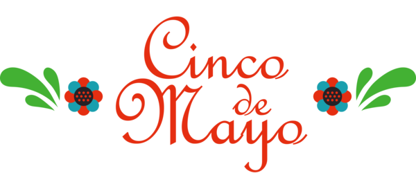 Transparent Cinco de mayo Logo Leaf Design for Fifth of May for Cinco De Mayo