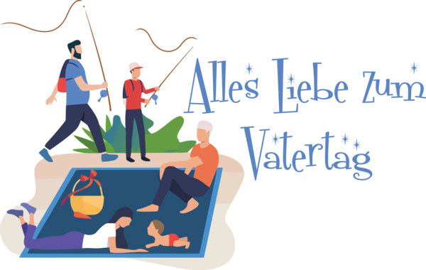 Transparent Father's Day Poster Vector Royalty-free for Alles Liebe zum Vatertag for Fathers Day