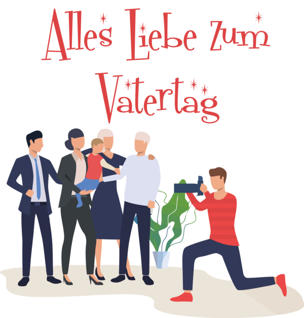 Transparent Father's Day Royalty-free Cartoon Photo shoot for Alles Liebe zum Vatertag for Fathers Day