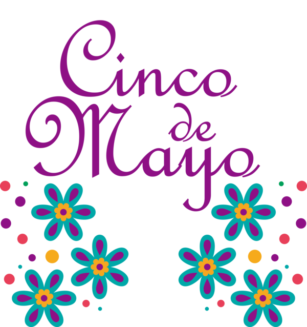 Transparent Cinco de mayo Cut flowers Design Floral design for Fifth of May for Cinco De Mayo