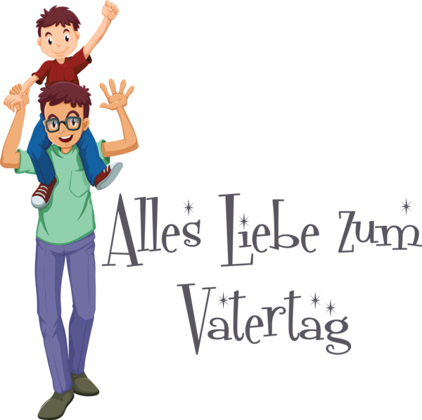 Transparent Father's Day Drawing Royalty-free Cartoon for Alles Liebe zum Vatertag for Fathers Day
