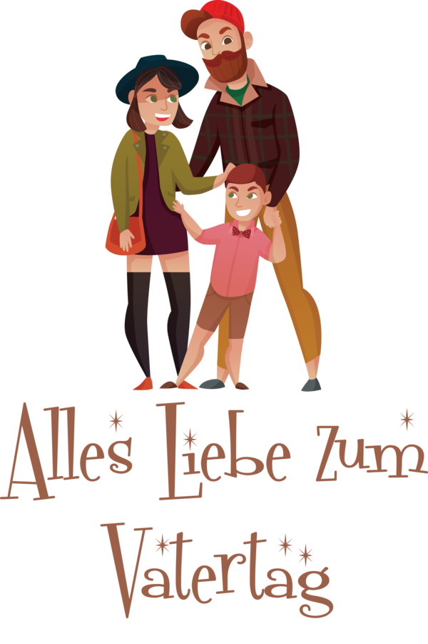 Transparent Father's Day Cartoon Drawing Subculture for Alles Liebe zum Vatertag for Fathers Day