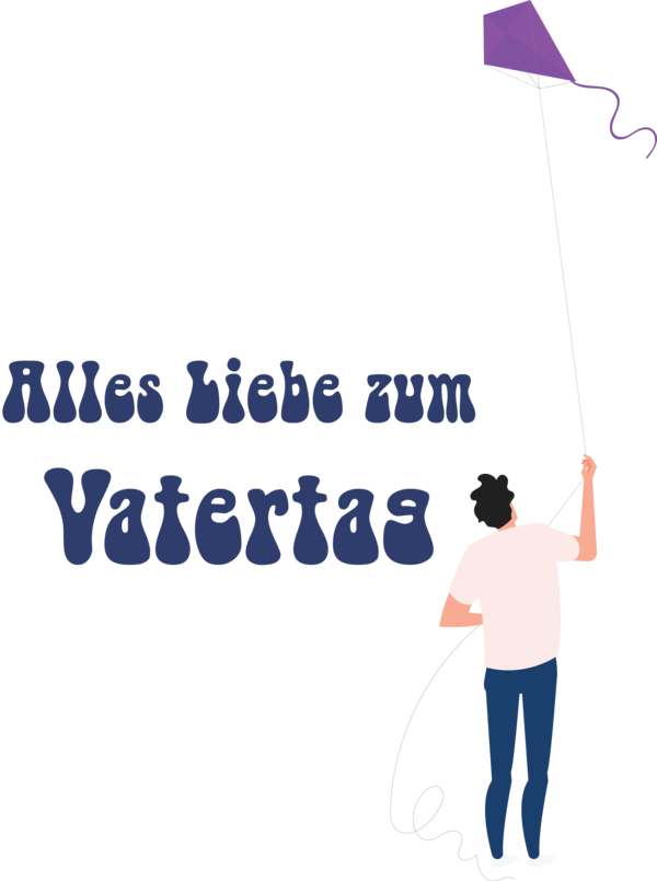Transparent Father's Day Logo Cartoon Line for Alles Liebe zum Vatertag for Fathers Day