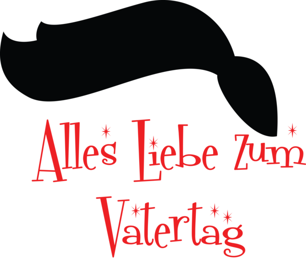Transparent Father's Day Logo Black and white for Alles Liebe zum Vatertag for Fathers Day