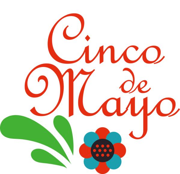 Transparent Cinco de mayo Floral design Logo Flower for Fifth of May for Cinco De Mayo