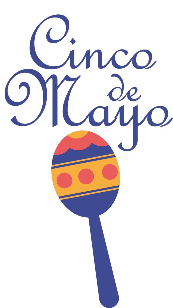 Transparent Cinco de mayo Logo Stencil Design for Fifth of May for Cinco De Mayo