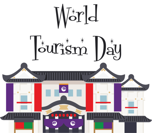 Transparent World Tourism Day Logo Design Cartoon for Tourism Day for World Tourism Day