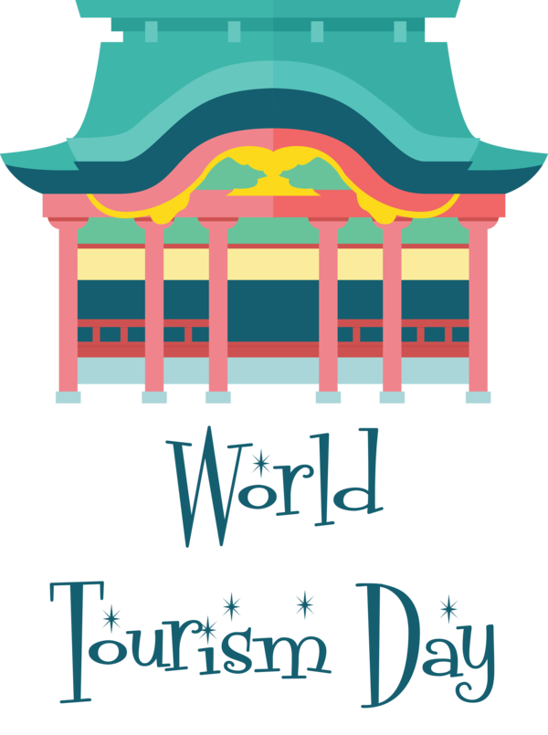Transparent World Tourism Day Logo Design Façade for Tourism Day for World Tourism Day