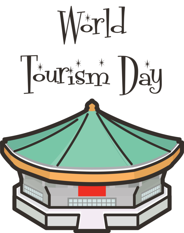 Transparent World Tourism Day Design Meter Line for Tourism Day for World Tourism Day