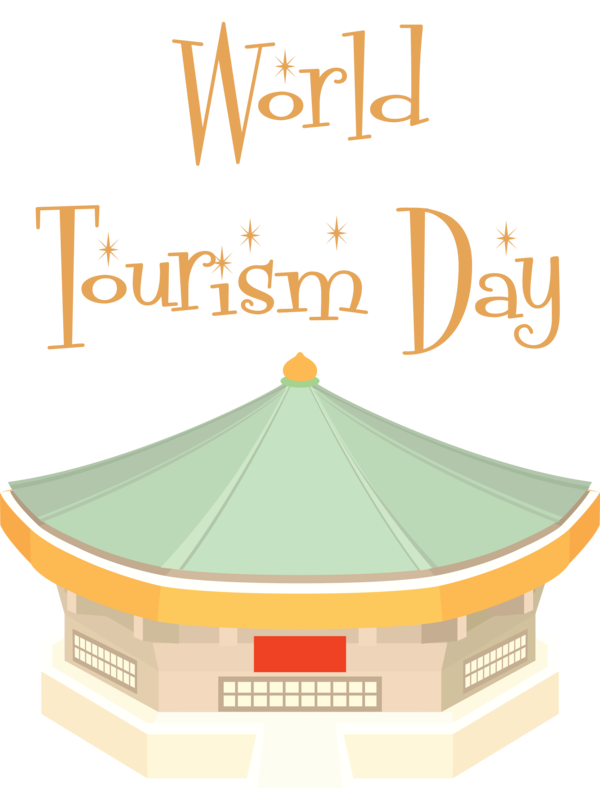 Transparent World Tourism Day Design Varnish Meter for Tourism Day for World Tourism Day