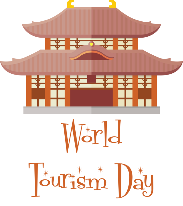 Transparent World Tourism Day Façade Line Meter for Tourism Day for World Tourism Day
