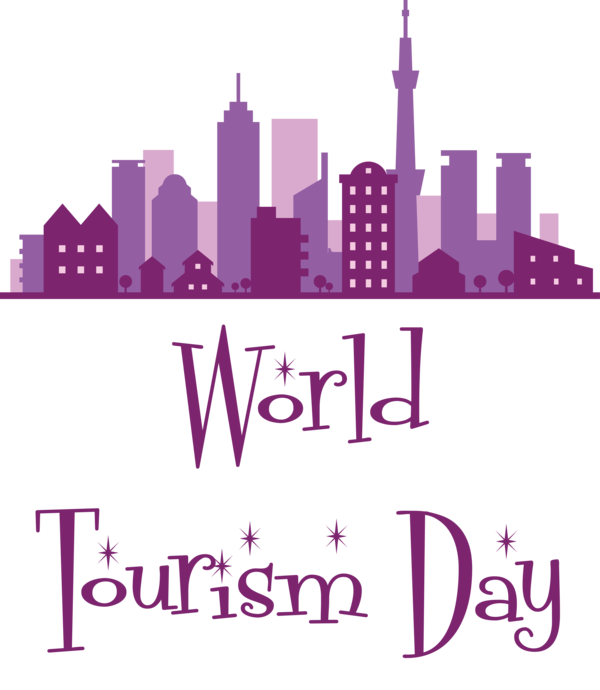 Transparent World Tourism Day Clothing Fashion Logo for Tourism Day for World Tourism Day