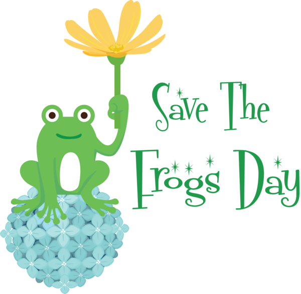 Transparent World Frog Day Frogs Logo Cartoon for Save The Frogs Day for World Frog Day