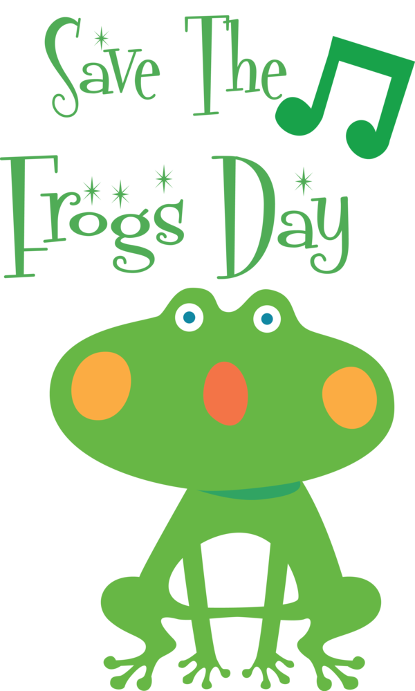 Transparent World Frog Day Toad Frogs Meter for Save The Frogs Day for World Frog Day