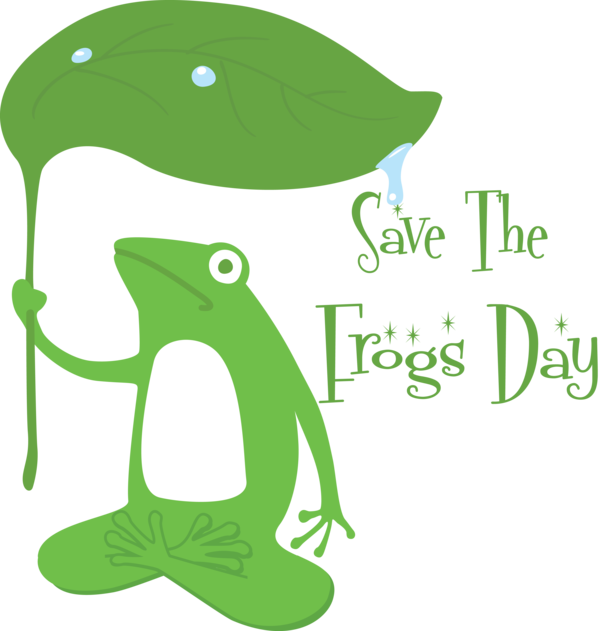 Transparent World Frog Day Frogs Logo Animal figurine for Save The Frogs Day for World Frog Day