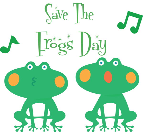 Transparent World Frog Day Tree frog Line art Frogs for Save The Frogs Day for World Frog Day
