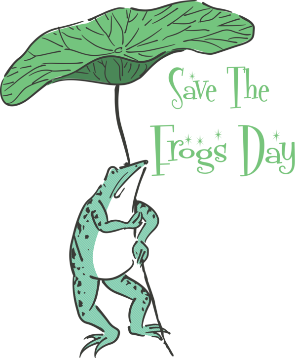 Transparent World Frog Day Leaf Plant stem Tree frog for Save The Frogs Day for World Frog Day