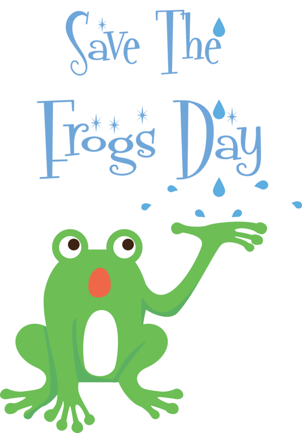 Transparent World Frog Day Frogs Toad Cartoon for Save The Frogs Day for World Frog Day