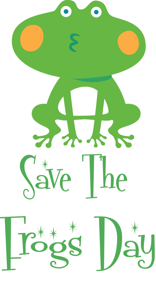 Transparent World Frog Day Frogs Toad Logo for Save The Frogs Day for World Frog Day