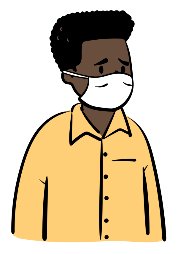 Transparent World Health Day Clothing Face Cartoon for Wearing Medical Masks for World Health Day