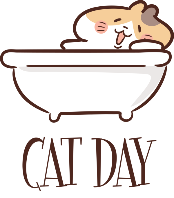 Transparent International Cat Day Cartoon Meter Eyewear for Cat Day for International Cat Day