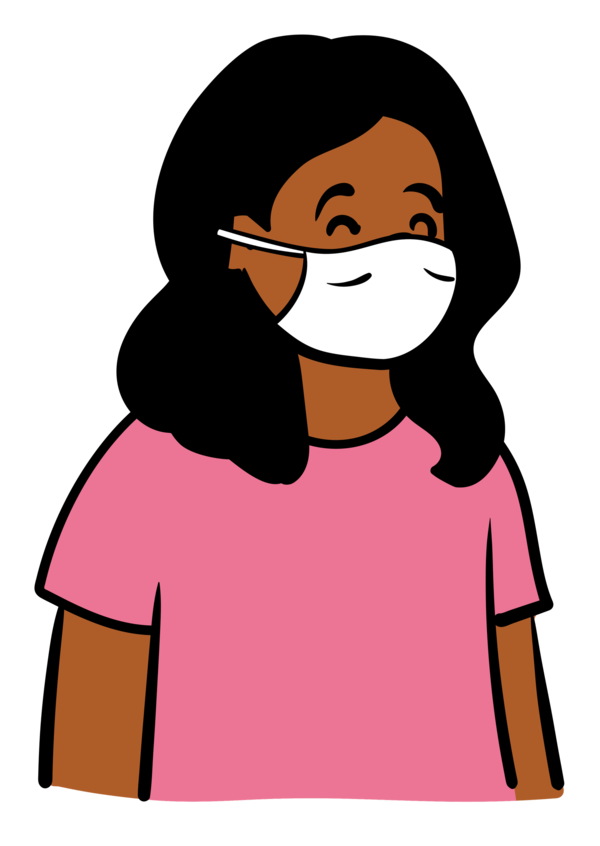 Transparent World Health Day Clothing Cartoon for Wearing Medical Masks for World Health Day