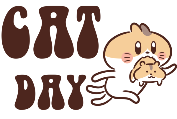 Transparent International Cat Day Cat Dog Cartoon for Cat Day for International Cat Day