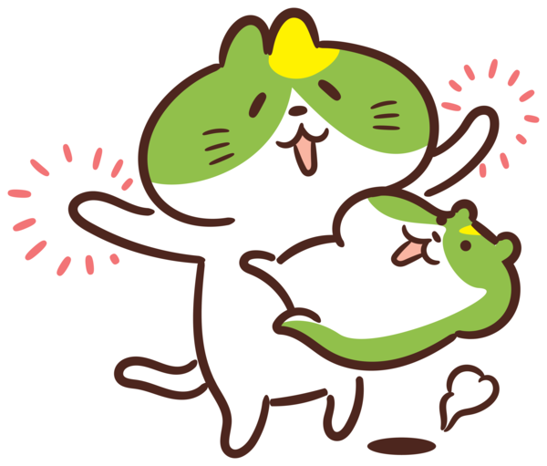 Transparent International Cat Day Chōjū-jinbutsu-giga Frogs Rabbit for Cartoon Cat for International Cat Day
