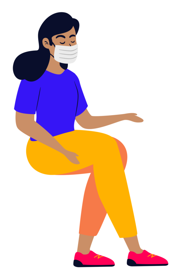 Transparent world health day Shoe Cartoon Yellow for Wearing Medical Masks for World Health Day