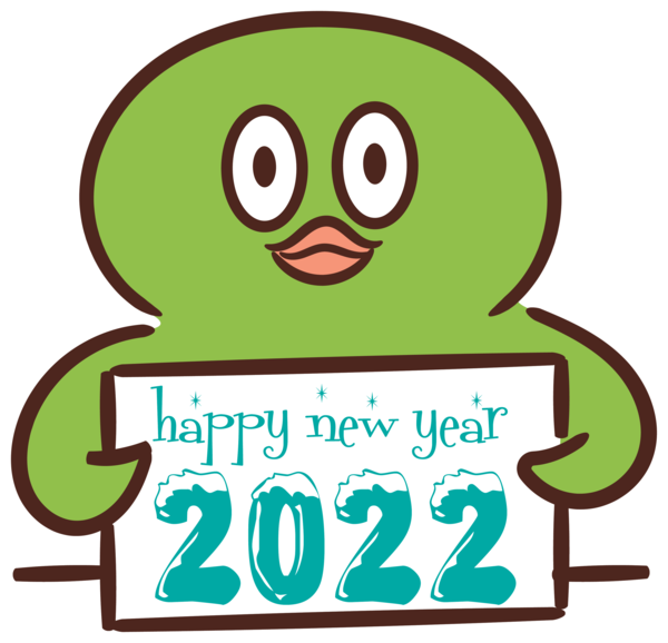 Transparent New Year Frogs Meter Tree frog for Happy New Year 2022 for New Year