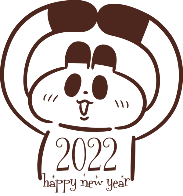 Transparent New Year Cartoon Meter Happiness for Happy New Year 2022 for New Year