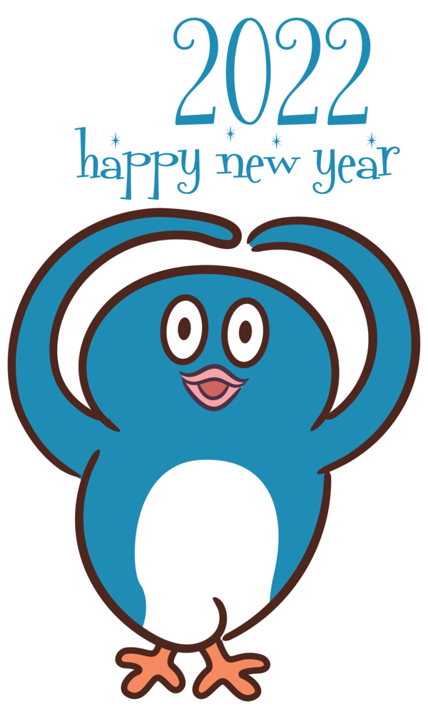 Transparent New Year Meter Beak Happiness for Happy New Year 2022 for New Year