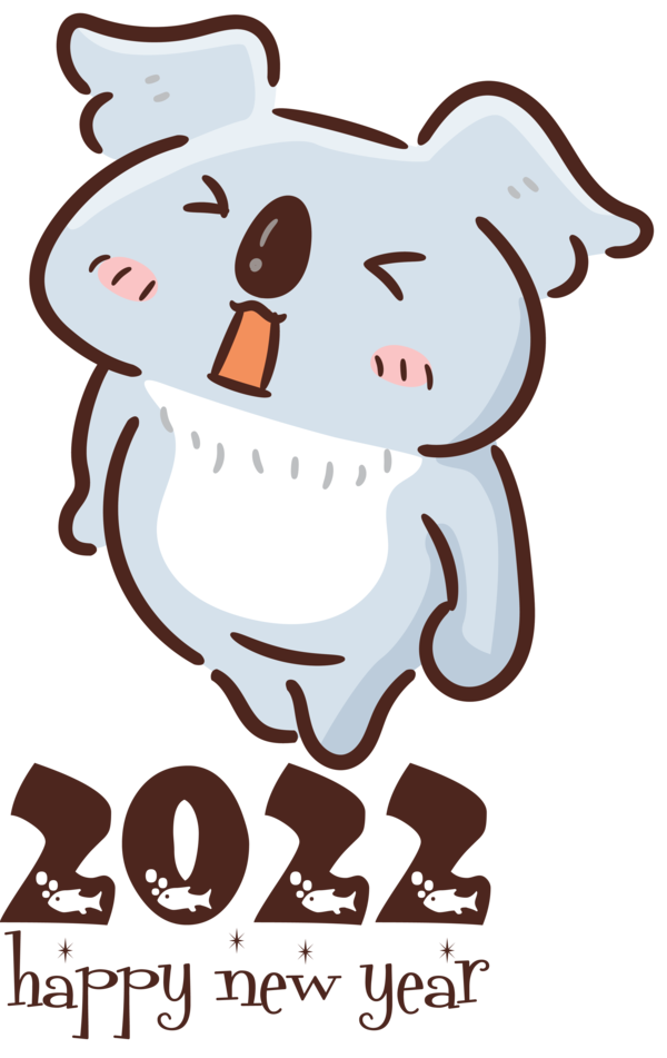Transparent New Year Dog Meter Snout for Happy New Year 2022 for New Year
