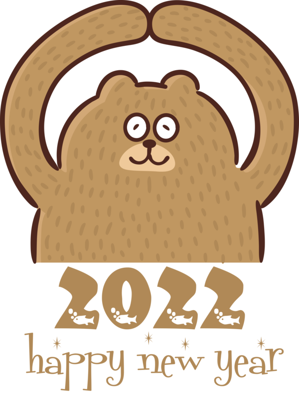Transparent New Year Cartoon Meter Pattern for Happy New Year 2022 for New Year