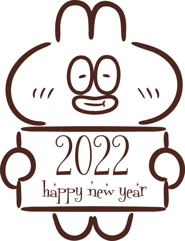 Transparent New Year Logo Cartoon Meter for Happy New Year 2022 for New Year