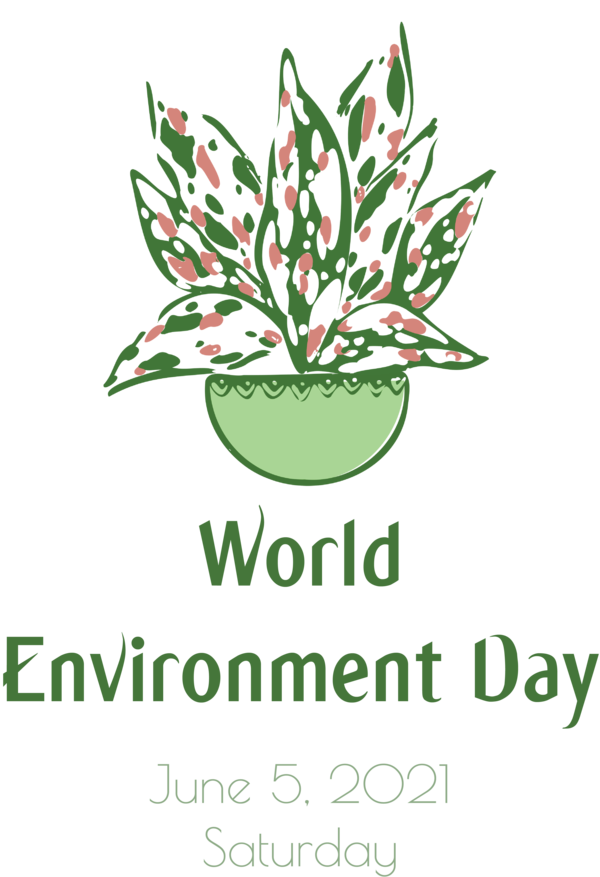 Transparent World Environment Day Leaf Plant stem Floral design for Environment Day for World Environment Day