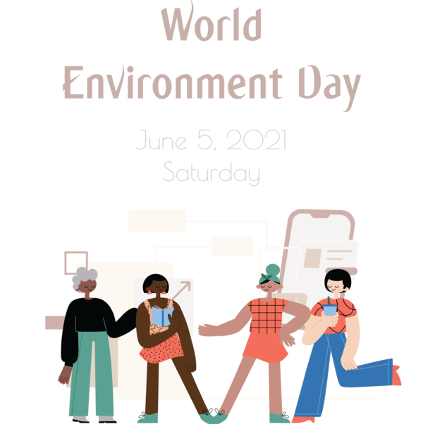 Transparent World Environment Day Cartoon Meter Joint for Environment Day for World Environment Day