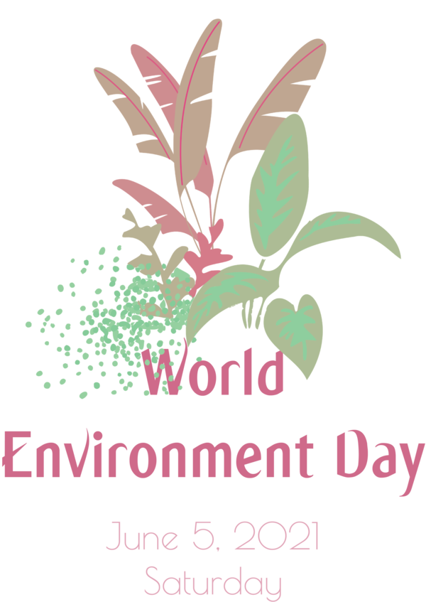 Transparent World Environment Day Leaf Floral design Logo for Environment Day for World Environment Day