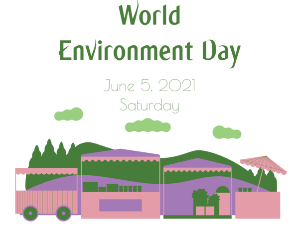 Transparent World Environment Day Design Logo Cartoon for Environment Day for World Environment Day
