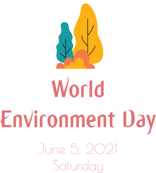 Transparent World Environment Day Logo Text Happiness for Environment Day for World Environment Day