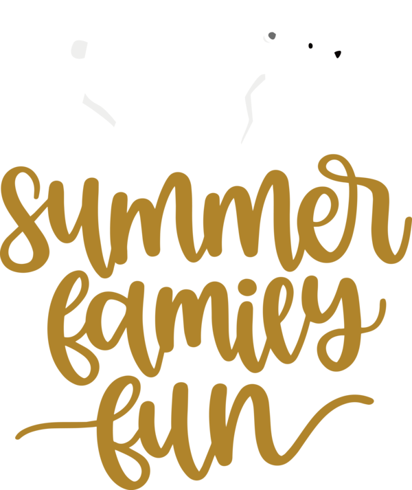 Transparent Summer Day Logo Calligraphy Yellow for Summer Fun for Summer Day