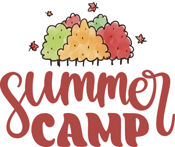 Transparent Summer Day Logo Flower Cartoon for Summer Camp for Summer Day