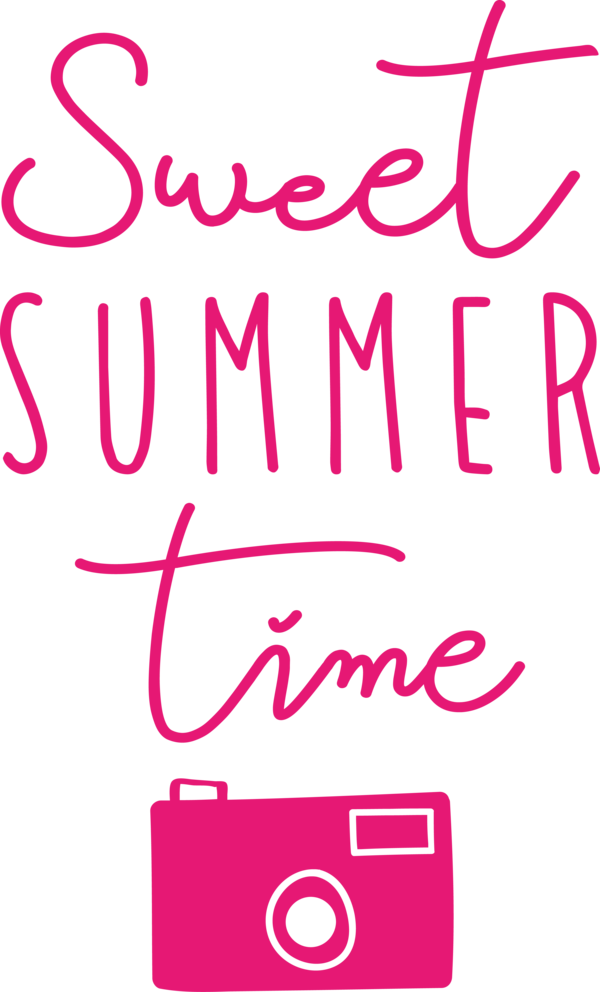 Transparent Summer Day Logo Calligraphy Design for Sweet Summer for Summer Day