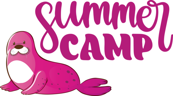Transparent Summer Day Cartoon Drawing Logo for Summer Camp for Summer Day