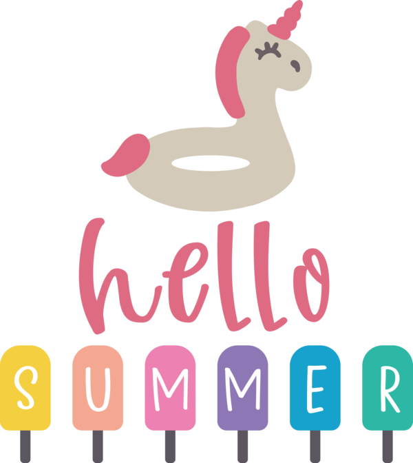 Transparent Summer Day Birds Logo Beak for Hello Summer for Summer Day