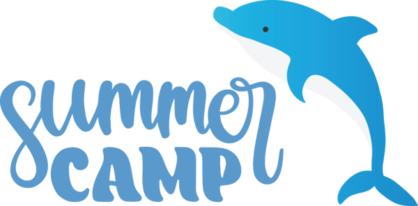 Transparent Summer Day Dolphin Logo Cetaceans for Summer Camp for Summer Day