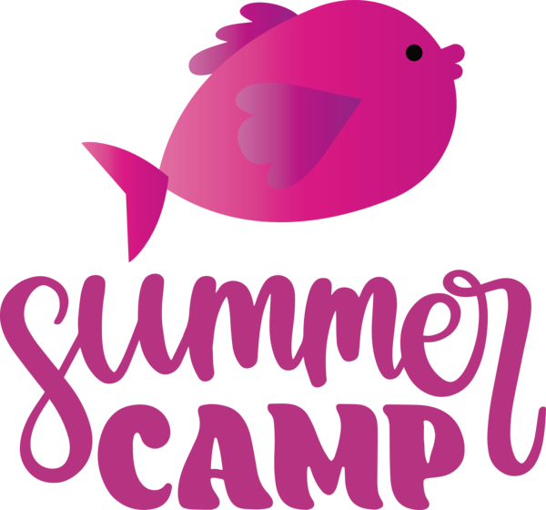 Transparent Summer Day Design Logo Line for Summer Camp for Summer Day